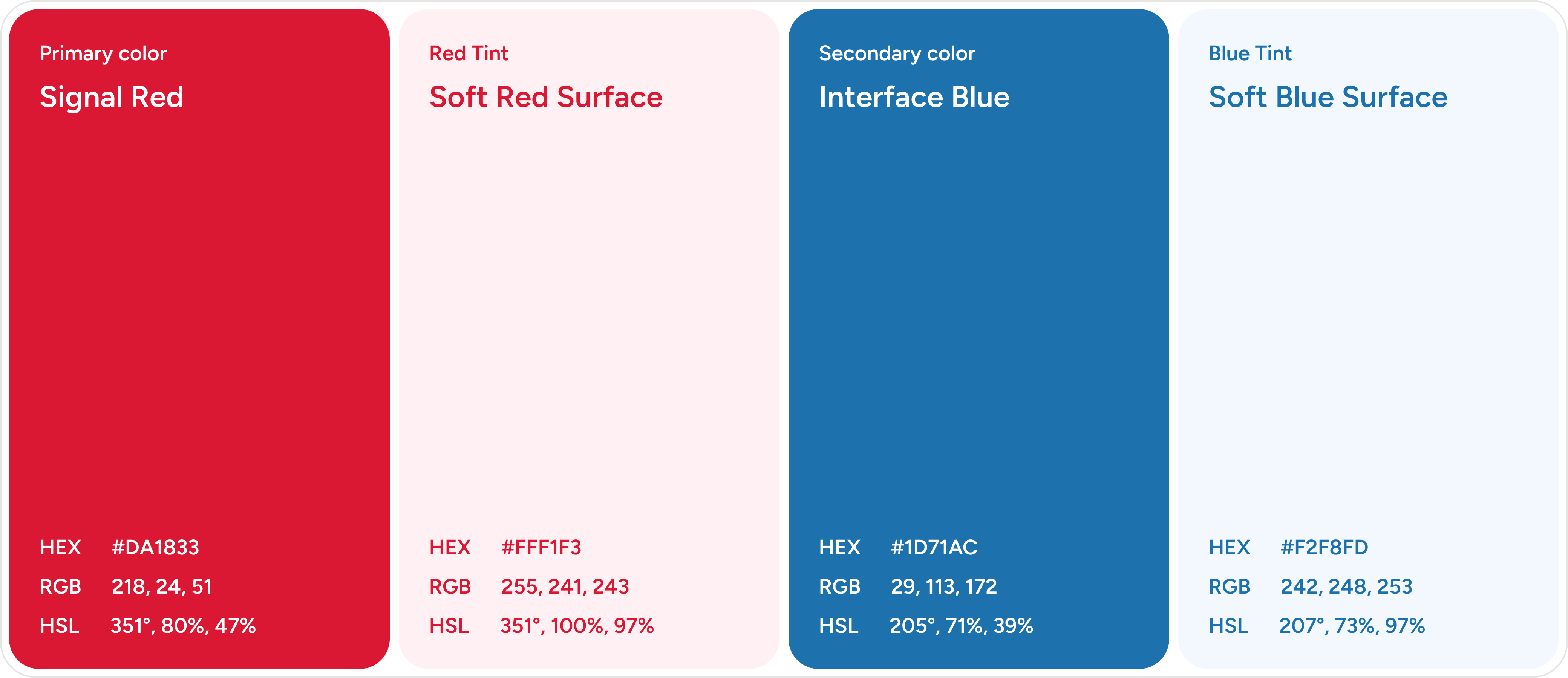 Color palette